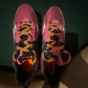 Saucony Women's Magenta and Orange Athletic Shoes